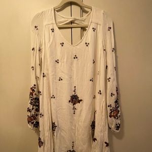 Free people white embroidered dress